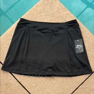 Slazenger Black Tech Knit Hydro-Dri Golf Skort